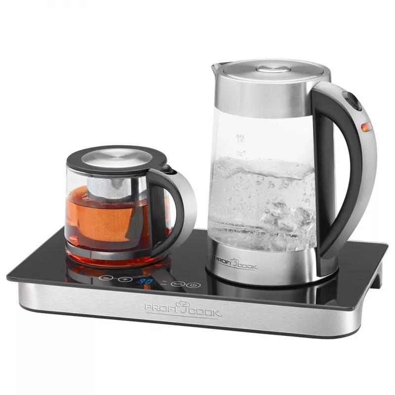 ProfiCook PC-TKS 1056 elektrinis virdulys 1.7 L Juoda, nerūdijantis plienas, Permatomas