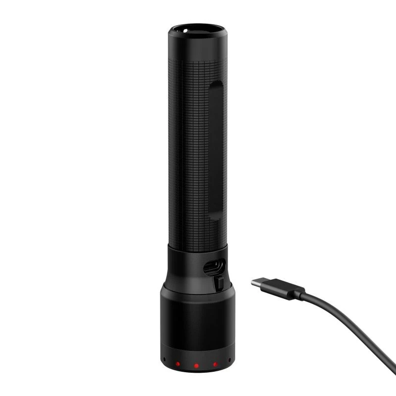 Rankinis žibintuvėlis Ledlenser P7R Juodas įkraunamas LED 1000 liumenų, 3.7V 21700, IP68, 159 mm, 360 g