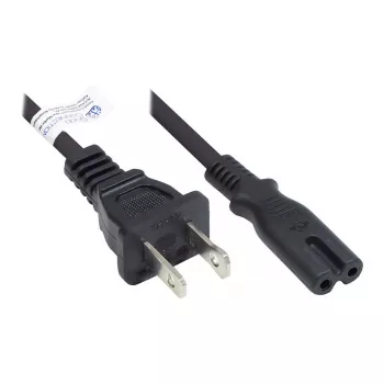 Alcasa P4070-S018 Stromkabel Schwarz 1,8 m NEMA 1-15P C7-Koppler (P4070-S018)