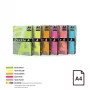 Spalvotas neoninis popierius Double A, 75 g, A4, 500 lapų, Rainbow 4, 5 neoninės spalvos
