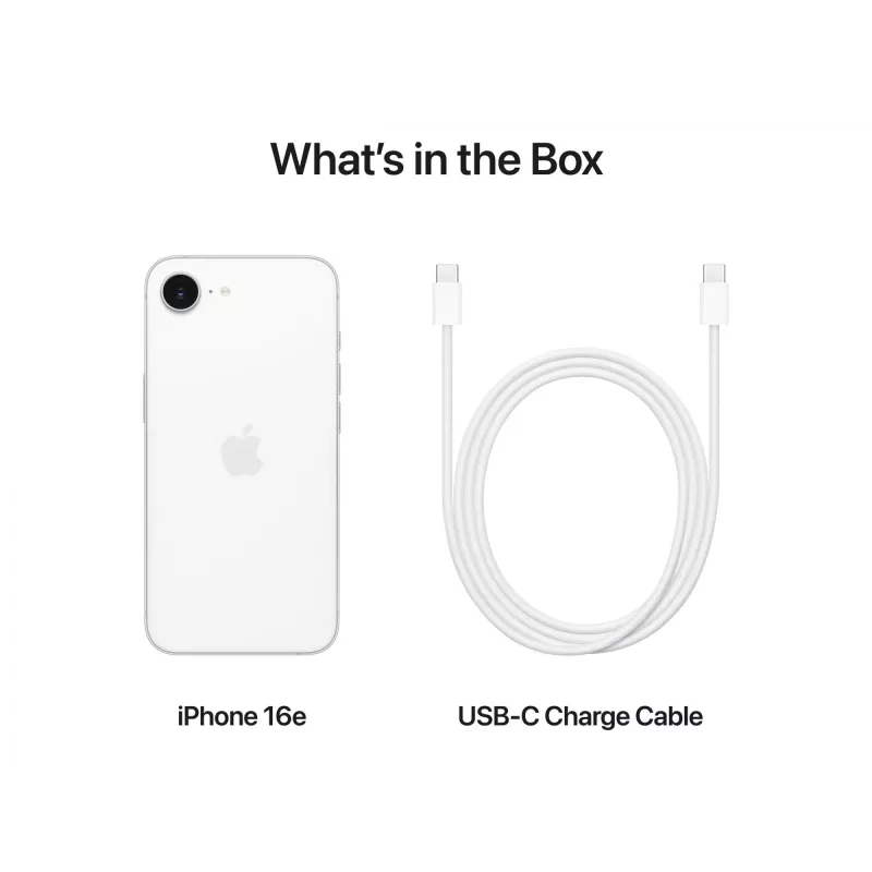 Apple iPhone 16e 15.5 cm (6.1) Dual SIM iOS 18 5G USB Type-C 256 GB White