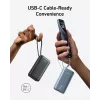 Powerbank 545 NANO 30W 10000mAh su įmontuotu USB-C laidu, juoda