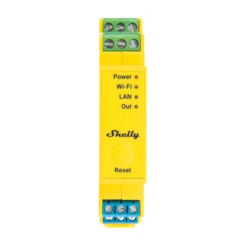 Shelly RGBWW Pro WiFi 5 kanalų DIN bėgio apšvietimo valdiklis