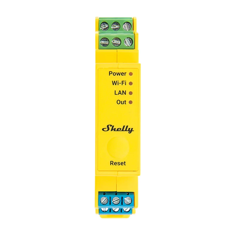 Shelly RGBWW Pro WiFi 5 kanalų DIN bėgio apšvietimo valdiklis