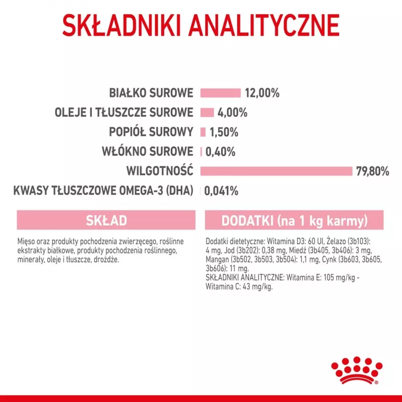 Šlapias kačių maistas Royal Canin Kitten Gravy 85 g — paukštiena, 78 % drėgmės, 12 % baltymų