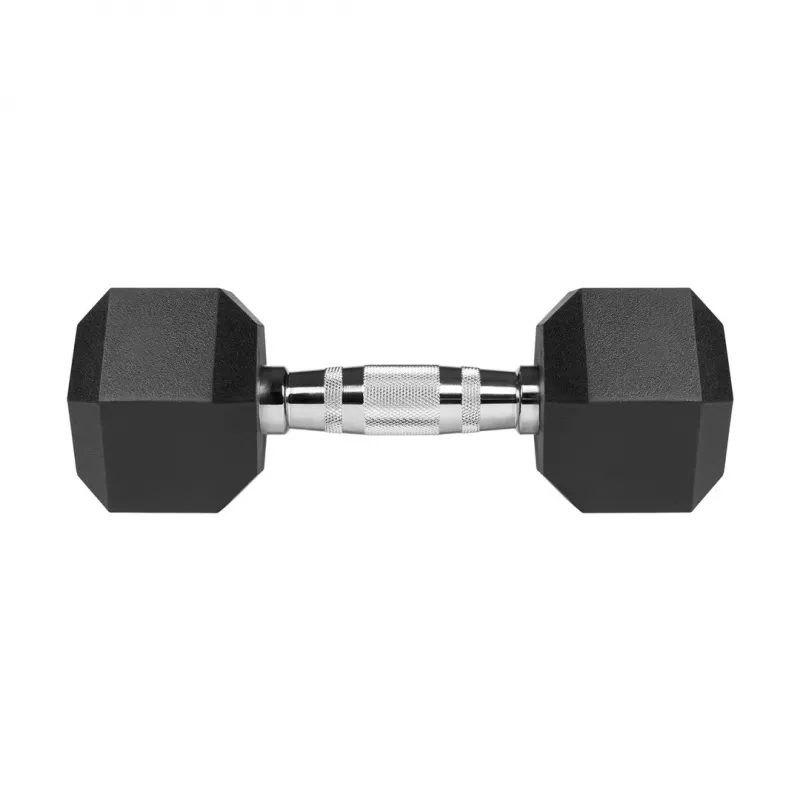 Gumuoti ketaus hanteliai HEX 2x6 kg REBEL ACTIVE