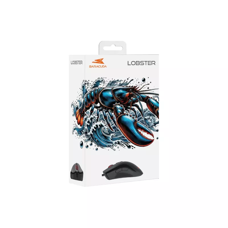 Pelė Baracuda BGM-081 Lobster Juoda USB