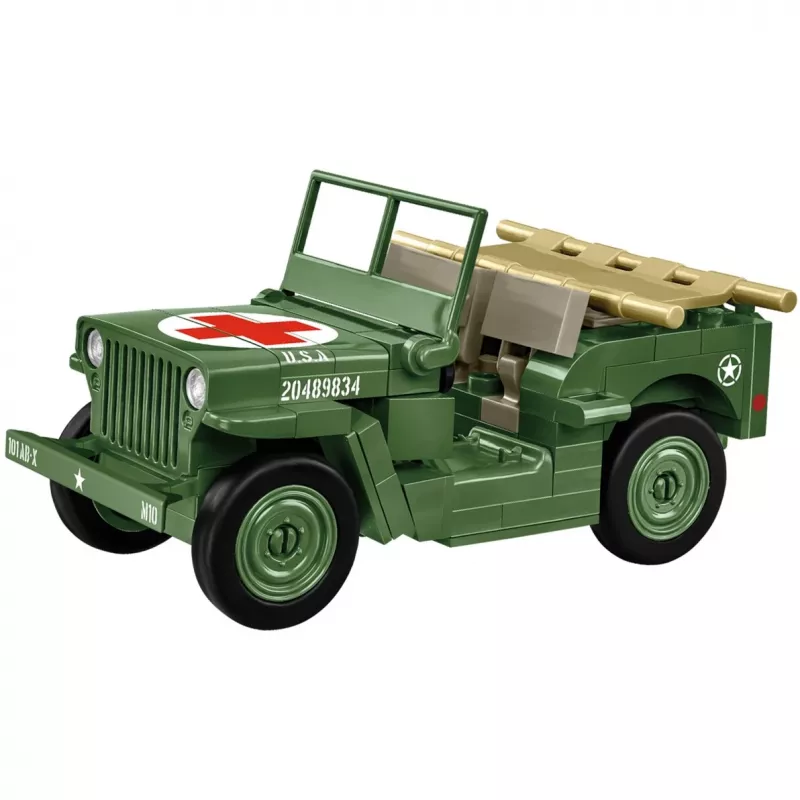 Statybiniai blokeliai COBI Medical Willys MB 130 vienetų 6 metai