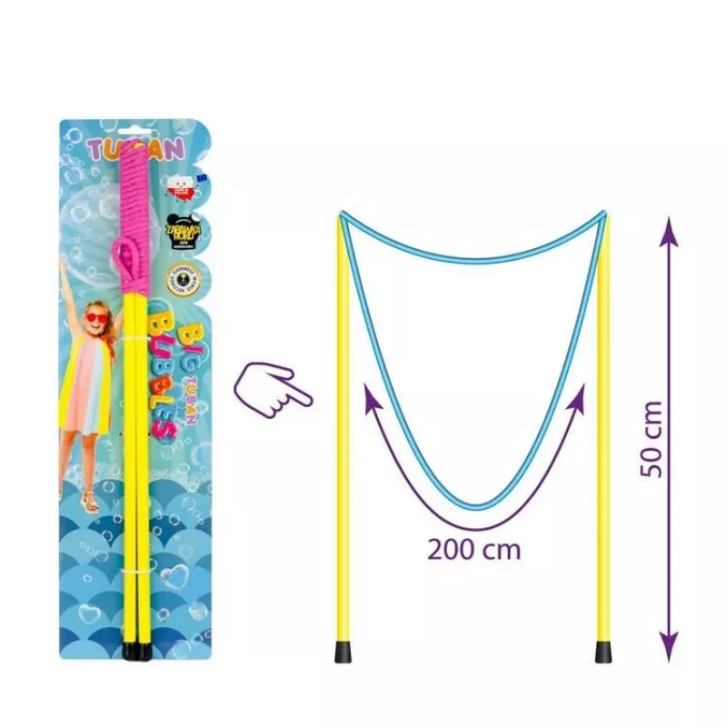 Virvutė dideliems burbulams 50 cm