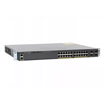 Cisco - Catalyst 2960X-24PS-L - valdomas komutatorius - 24 x 10/100/1000 (PoE+) + 4 x Gigabit SFP - stalinis - montuojamas stove - PoE+ (370 W)