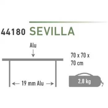 High Peak kempingo stalas Sevilla 44180
