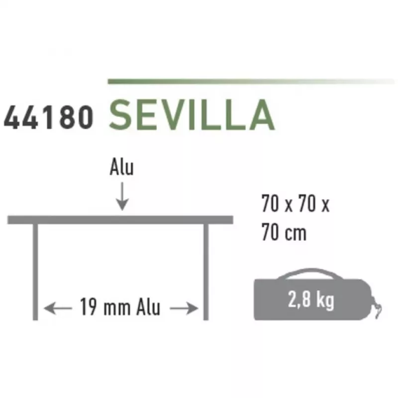High Peak kempingo stalas Sevilla 44180