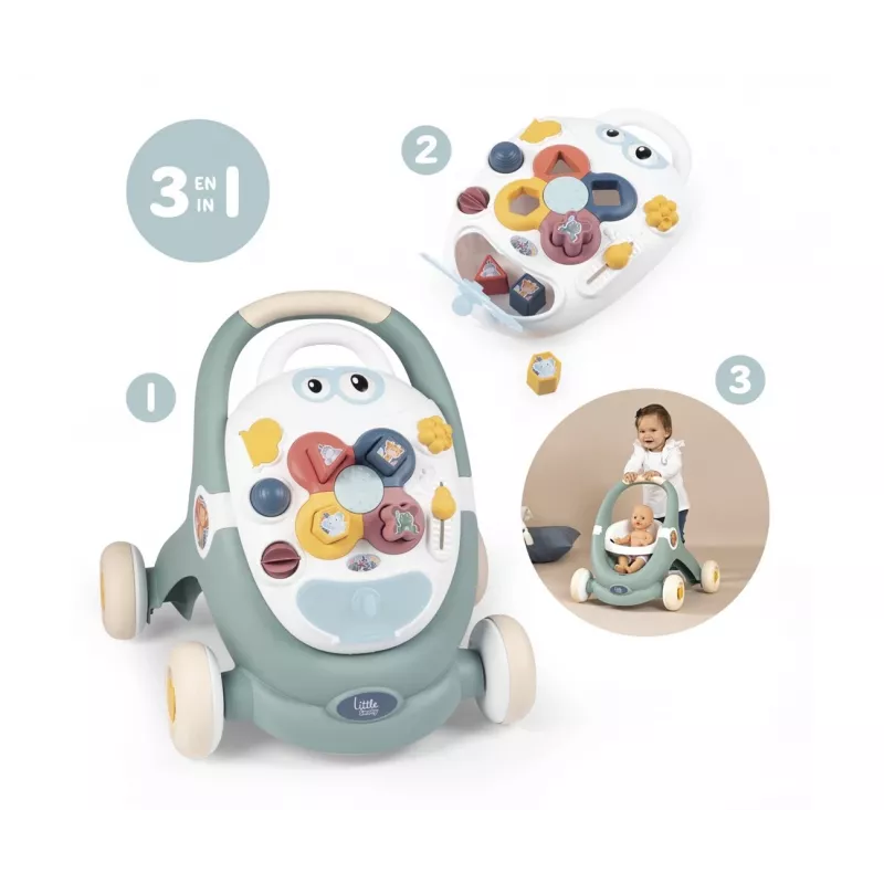 Smoby Dickie Little 3 in 1 Trotty Walker 12 mėnesiai+