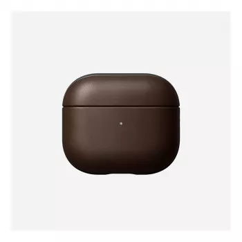 Odinis AirPods dėklas Nomad V3 Rustic Brown — apsauginis odinis dangtelis AirPods įkrovimo dėklui