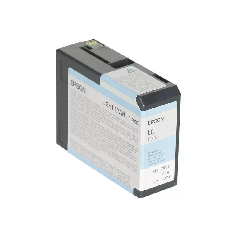 Epson Singlepack Light Žydra T580500, Light Žydra, pigmentinis rašalas, 80 ml, 1 vnt., viena pakuotė