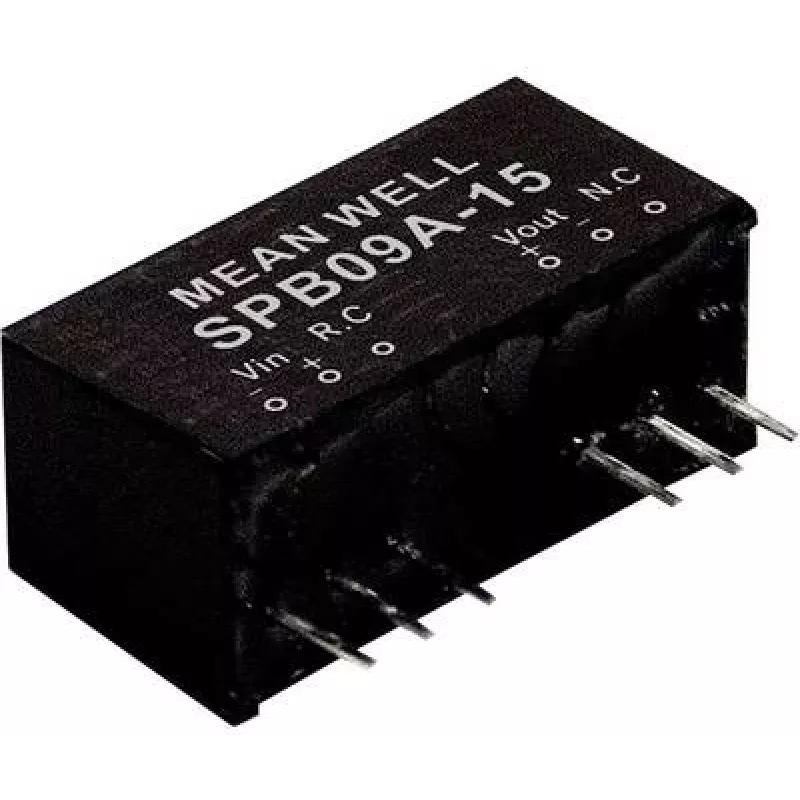 maitinimo adapteris MEAN WELL SPB09A-05, išėjimas 5 V, 9 W, atitinka RoHS, 24 mm gylis, 5 g