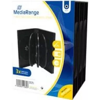MEDIARANGE BOX35-8 - juvelyro dėžutė - 8 diskams - Juoda - Plastikinė - 120 mm - atspari dulkėms - atspari įbrėžimams