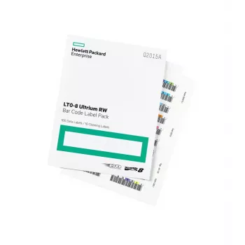 HPE LTO-8 Ultrium RW brūkšninių kodų lipdukų rinkinys