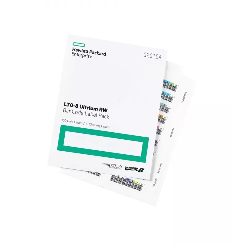 HPE LTO-8 Ultrium RW brūkšninių kodų lipdukų rinkinys