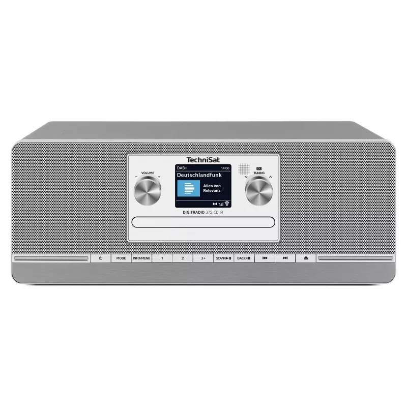 TechniSat DIGITRADIO 372 CD IR internetinis analoginis ir skaitmeninis radijas, antracito, sidabro