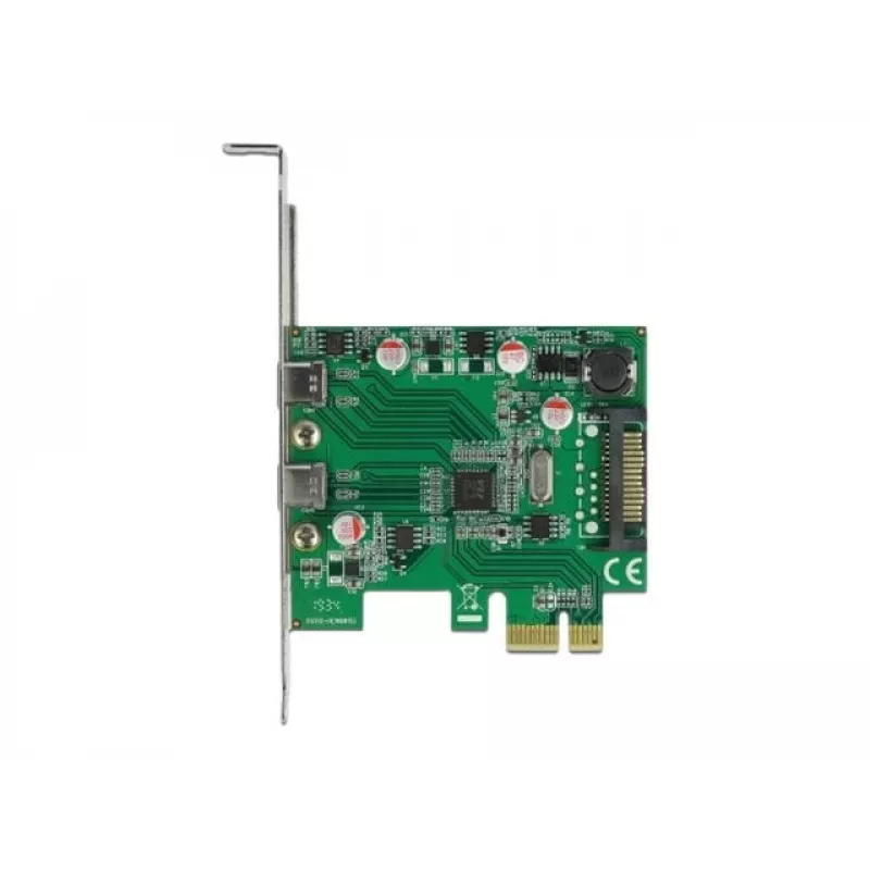 DeLOCK PCI Express x1 kortelė su 2 x USB Type-C™ lizdais
