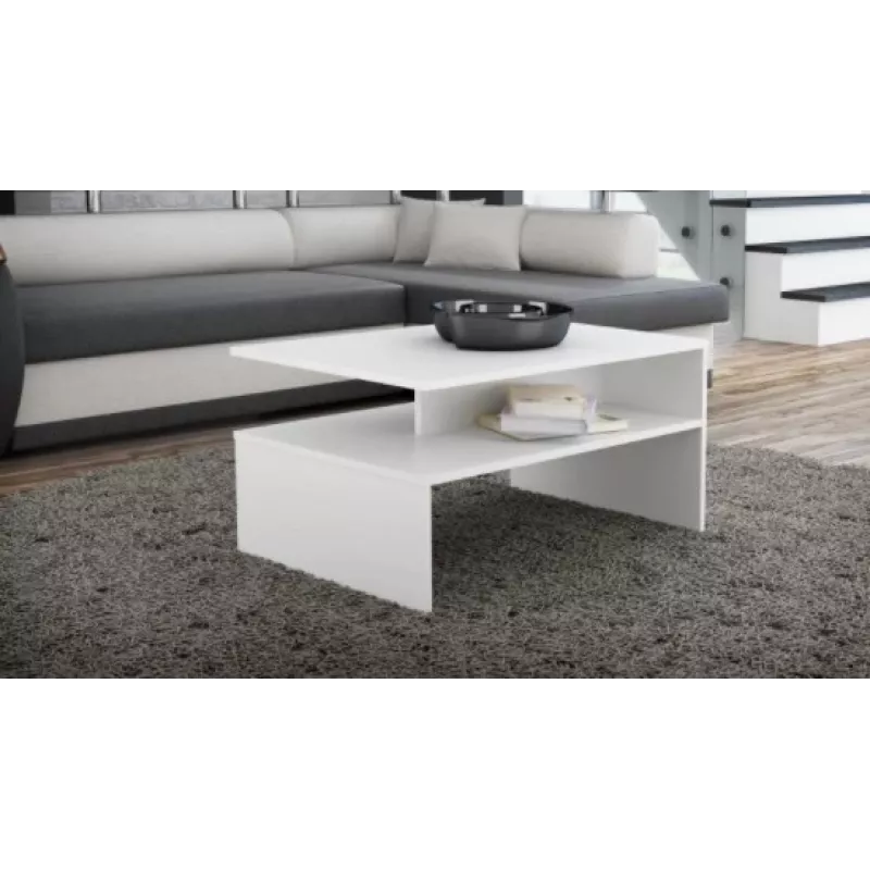 Topeshop ŁAWA BOSTON BIEL kavos / šoninis / galinis staliukas