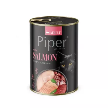 PIPER Animals su lašiša – drėgnas kačių maistas – 400 g