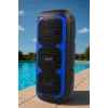 Nešiojamas stereofoninis garsiakalbis SQUEAK SQ1009 — Bluetooth 5.3, 45 W RMS, 10 val. baterija, FM, USB, AUX, LED, 1800 mAh, juodas