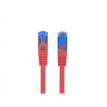 LANBERG PATCHCORD S/FTP CAT.6A 0.5M Raudona LSZH