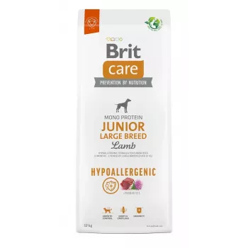 BRIT Care Hypoallergenic Junior Large Breed Lamb - sausas šunų ėdalas - 12 kg