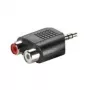 3,5 mm adapteris VALUE 3,5 mm kištukas – 2x RCA lizdai