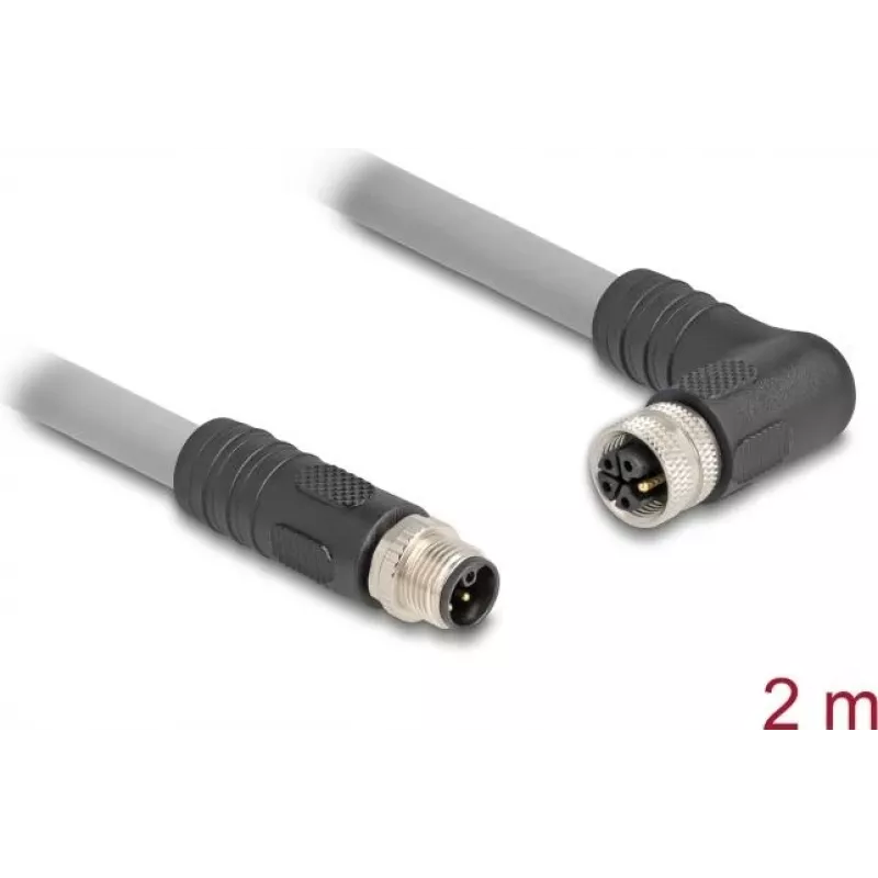 DeLOCK 80543 jutiklio / pavaros kabelis 2 m RST M12 Pilka