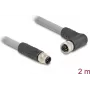 DeLOCK 80543 jutiklio / pavaros kabelis 2 m RST M12 Pilka