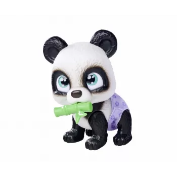 Simba 105950054 Pamper Petz Panda (apie 15 cm) – žaislinis gyvūnas su gėrimo ir šlapinimosi funkcija vaikams nuo 3 metų – interaktyvus augintinio kūdikis su žaislu