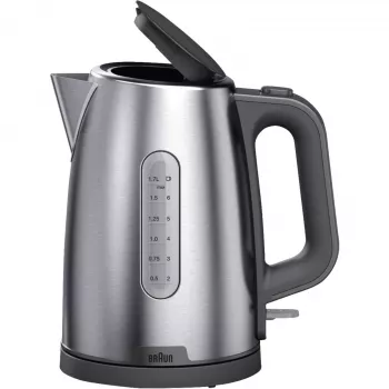 Braun WK 1500 GY elektrinis virdulys 1,7 L 2200 W Pilkas, nerūdijantis plienas