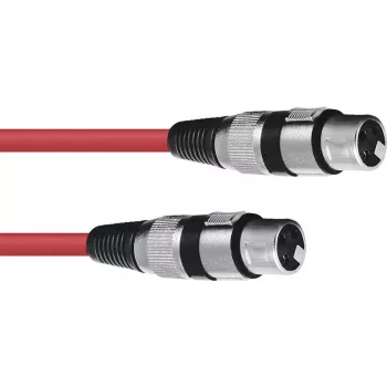 Garso kabelis Omnitronic 30220900 1,5 m XLR 3 kontaktų raudonas