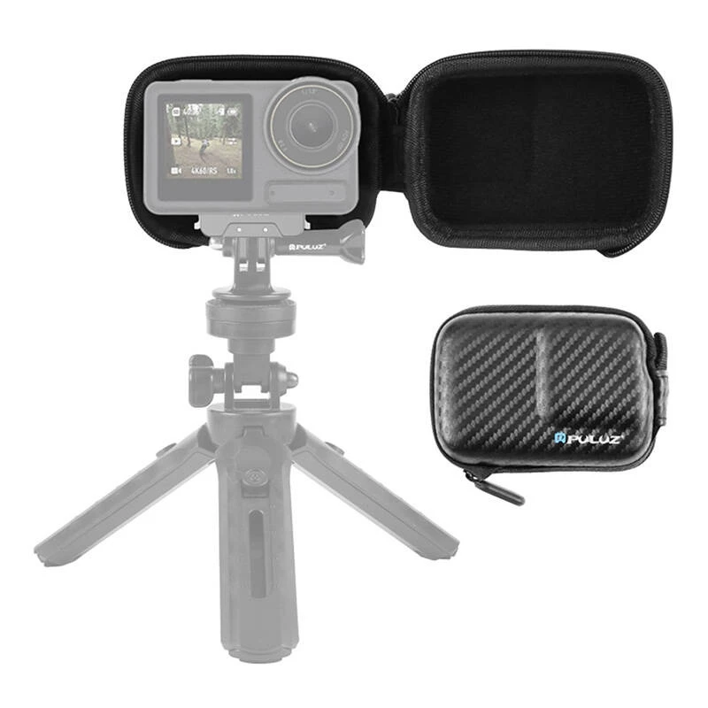 Mini kūno krepšys, skirtas DJI Osmo Action 4/3 PU946B, kompaktiškas apsauginis dėklas, juodas