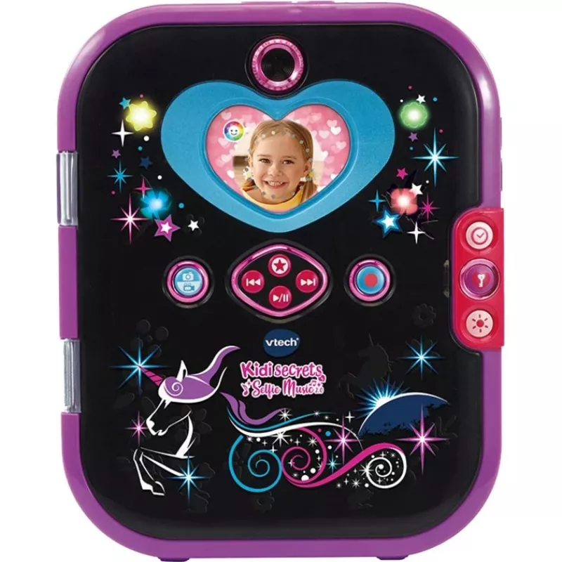 Kidisecrets Selfie Music 2.0, mokomasis kompiuteris juoda/violetinė