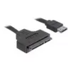 SATA laidas DeLOCK ESATAP-100 0,5 m, juodas