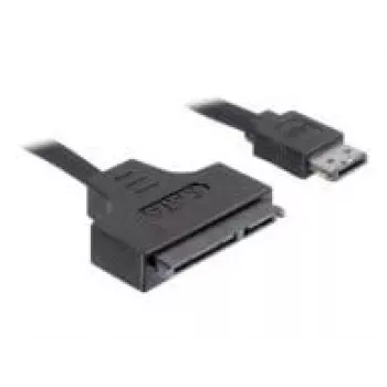 SATA laidas DeLOCK ESATAP-100 0,5 m, juodas