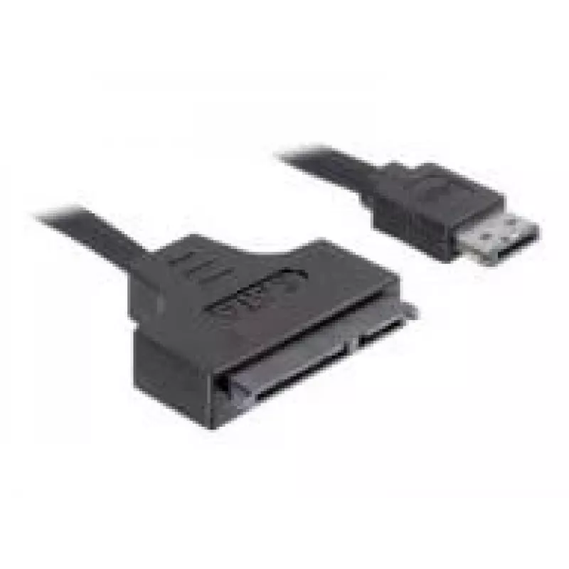 SATA laidas DeLOCK ESATAP-100 0,5 m, juodas