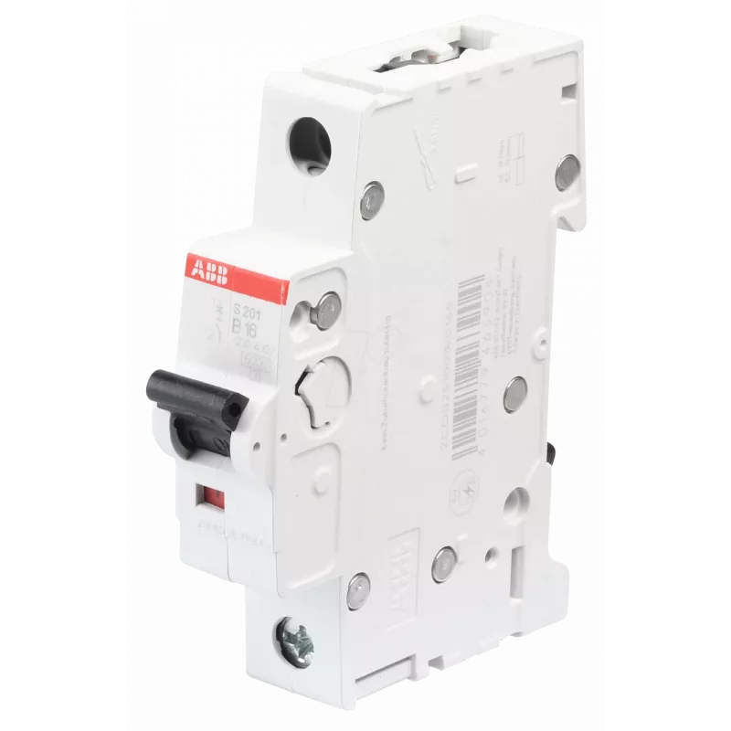 ABB S201-B16 W/O ACC. - miniatiūrinis grandinės pertraukiklis - B tipo - 6000 A - IP20 - IP40