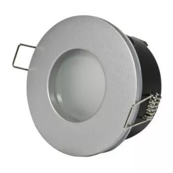 Synergy 21 LED Retrofit GU10 / GX5,3 lubinis įleidžiamas komplektas IP65 sidabrinis