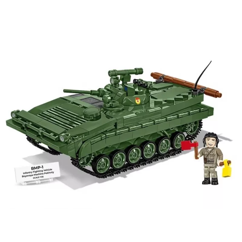 Konstruktorius Cobi Blocks BMP-1 758 dalys – mastelio modelio statybiniai blokeliai