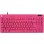 Logitech G PRO X TKL RAPID klaviatūra, skirta žaidimams, USB, QWERTY, rožinė, be skaitmenų dalies