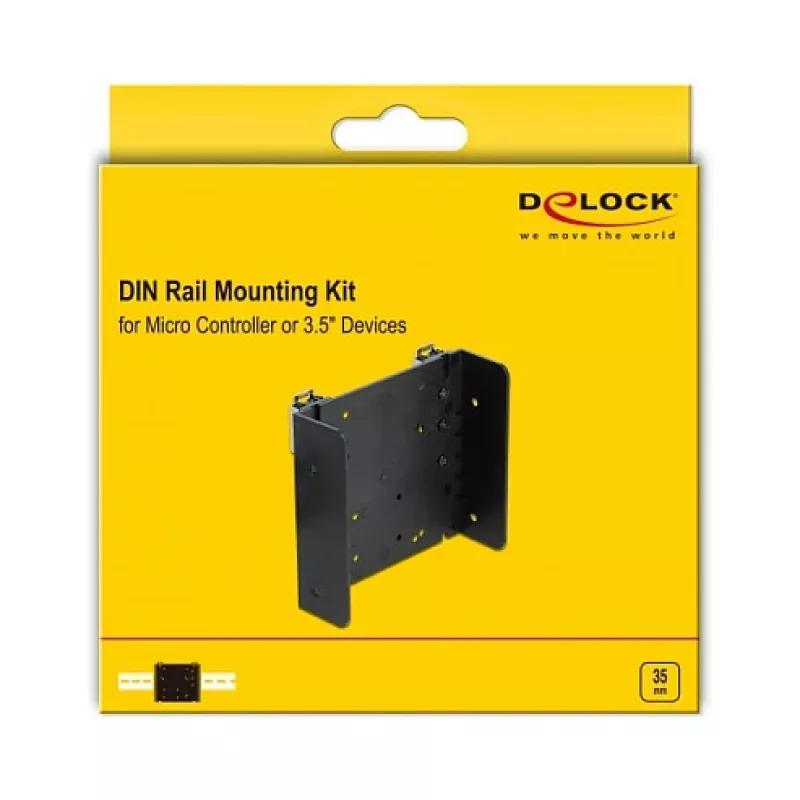 Montavimo rinkinys DeLOCK 66292 Juoda ABS Sintetika