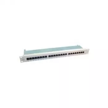 Patch Panel VALUE Kat.6 19 inch 24 prievadų ekranuotas pilkas