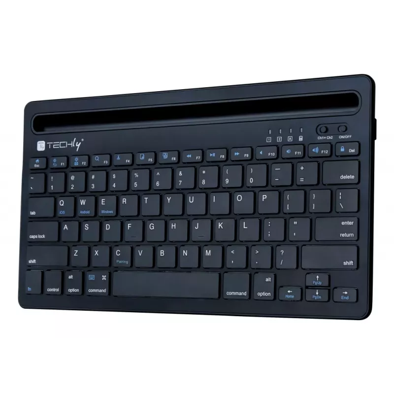 Techly ICTBK102U klaviatūra universali Bluetooth QWERTY angliška juoda