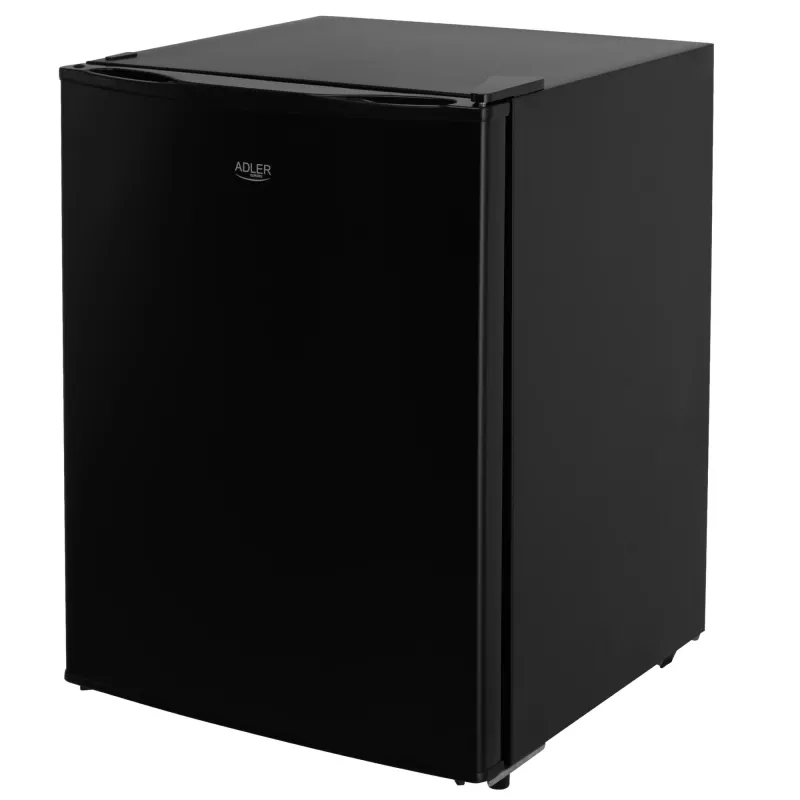 Adler šaldytuvas | AD 8097 | Energijos efektyvumo klasė E | Laisvai pastatomas | Spintelė | Aukštis 63,2 cm | Šaldytuvo naudingoji talpa 58 l | 39 dB | Juodas