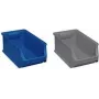 Laikymo dėžė allit ProfiPlus 456273, plastikinis organizatoriaus padėklas 355×205×150 mm, pilka